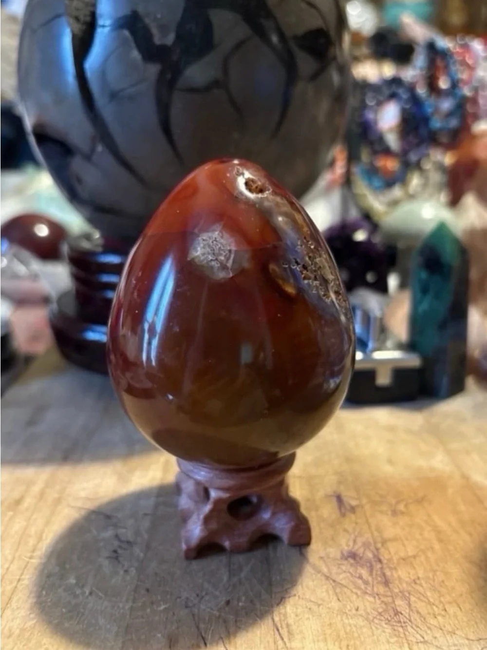 Agate Egg Sculpture